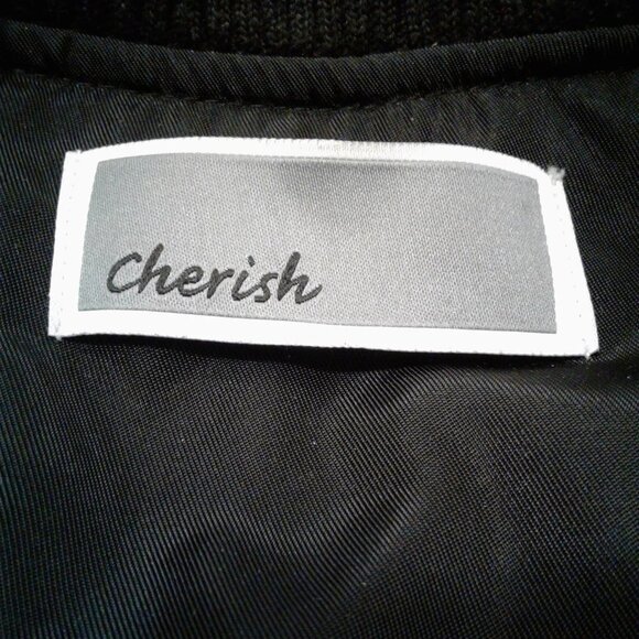 Cherish Mid length Black Zip Up Jacket - Picture 14 of 15